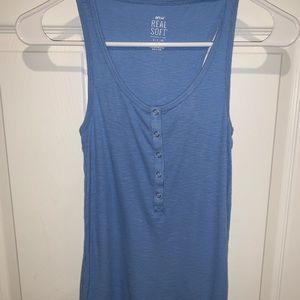 aerie Real Soft Blue Tank Top